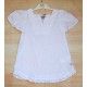 José Varón Verano Vestido niña Kaftán Plumeti Blanco