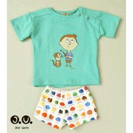 José Varón Verano Conjunto niño Baño Boxer Acuarelas