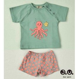 José Varón Verano Conjunto niño Baño Boxer Pulpo y Estrellas de Mar