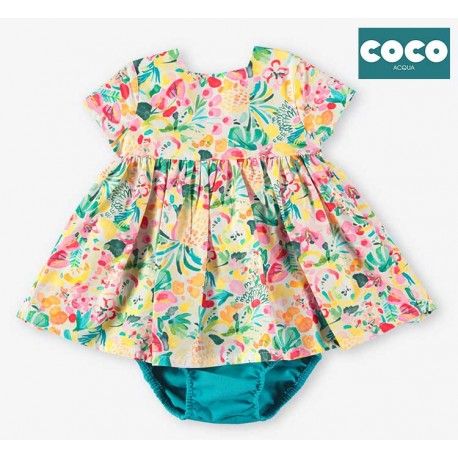 Coco Acqua Verano Vestido bebé niña Estampado Flores