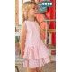 Coco Acqua Verano Vestido niña Rosa Tul Margaritas