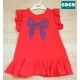 Coco Acqua Verano Vestido niña Rojo Felpa