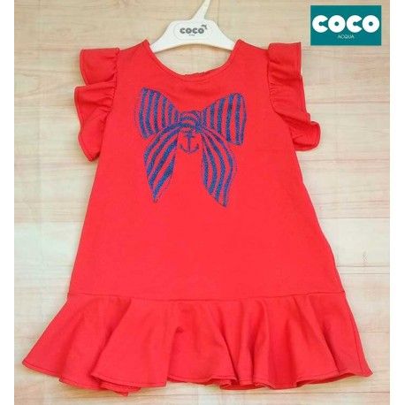 Coco Acqua Summer Girl Red Dress Tie
