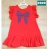Coco Acqua Verano Vestido niña Rojo Felpa