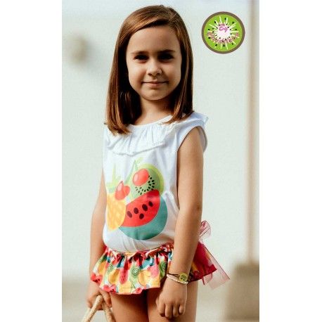 Candelaria Verano Conjunto niña Baño Frutas