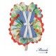Miranda Verano Diadema Estampada Lazo Rayas