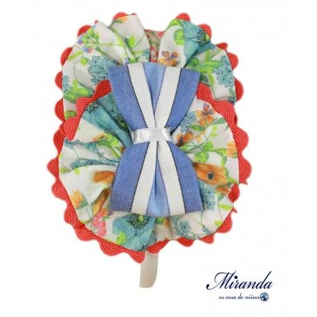 Miranda Verano Diadema Estampada Lazo Rayas