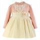Miranda Invierno Vestido niña Rosa y Beige