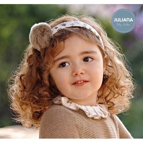 Juliana Winter Headband Foxes with Pompom