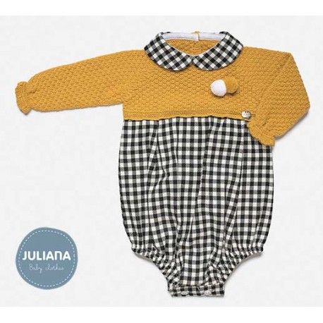 Juliana Winter Baby Boy Ocher Romper Sweet Autumn