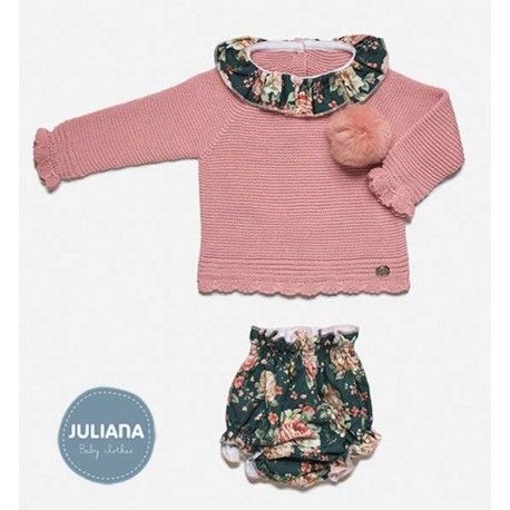 Juliana Winter Baby Girl Pink Set Pink Flowers