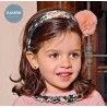 Juliana Winter Headband Flowers with Pompom