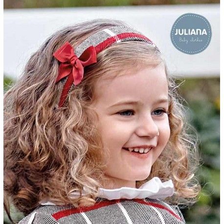 Juliana Winter Headband Gray Squares