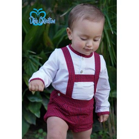 DBB Collection Invierno Conjunto bebé niño Cuadritos Rojos