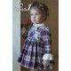 DBB Collection Invierno Vestido niña Cuadros Granates