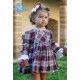 DBB Collection Winter Girl Dress Wine Squares