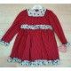 DBB Collection Winter Girl Dress Red Squares