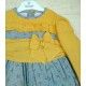 DBB Collection Invierno Vestido niña Mostaza y Gris