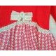 Nekenia Invierno Vestido niña Rojo Pata de Gallo