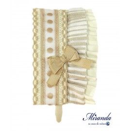 Miranda Verano Diadema Rayas Camel