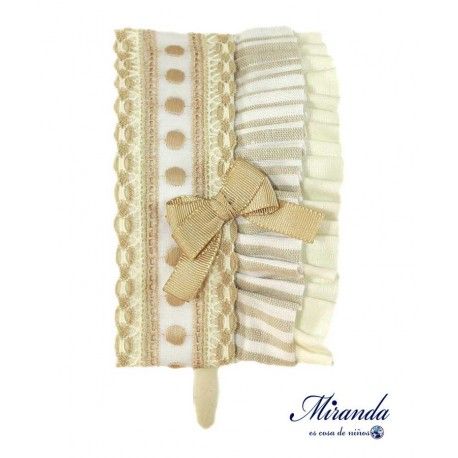 Miranda Verano Diadema Rayas Camel