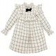 Eve Children Invierno Vestido niña Beige Cuadros Negros
