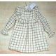 Eve Children Invierno Vestido niña Beige Cuadros Negros