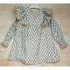 Eve Children Invierno Vestido niña Estampado Puntilla Mostaza