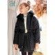 Abel & Lula Winter Girl Black Coat
