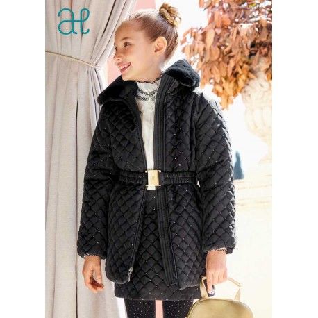 Abel & Lula Winter Girl Black Coat