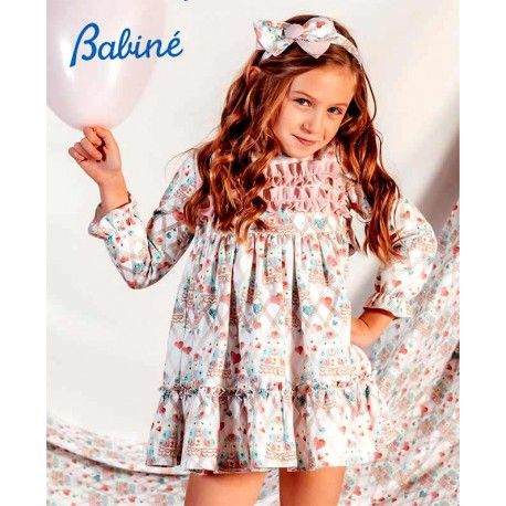 Babiné Invierno Vestido niña Pasteles y Corazones