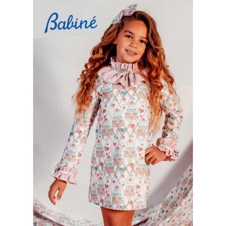 Babine Winter Girl Dress Cakes and Hearts Straight