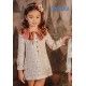 Babine Winter Girl Dress Animals Pink Collar
