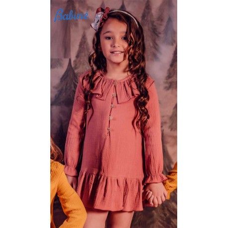 Babine Winter Girl Dark Pink Dress