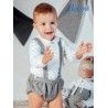 Babiné Invierno Conjunto bebé niño Blanco y Gris