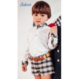 Babiné Invierno Conjunto niño Cuadros y Topitos