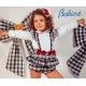 Babiné Invierno Conjunto niña Cuadros y Topitos