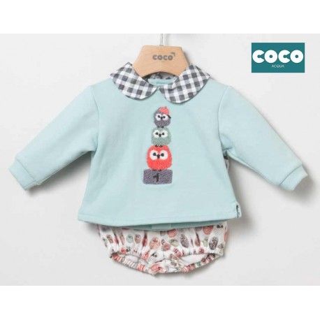 Coco Acqua Winter Baby Boy Set Owls