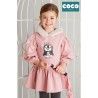 Coco Acqua Invierno Vestido niña Felpa Rosa Pingüino