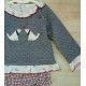 Coco Acqua Winter Baby Girl Gray Set Puppys