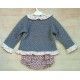 Coco Acqua Invierno Conjunto bebé niña Gris Perritos