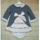 Coco Acqua Invierno Vestido bebé niña Gris Perritos