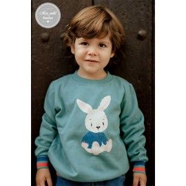 Mon Petit Bonbon Invierno Sudadera niño Conejo