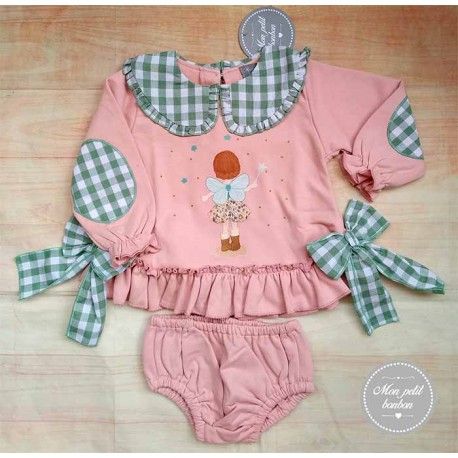 Mon Petit Bonbon Winter Baby Girl Pink Set Fairy