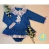 Pio Pio Winter Baby Girl Blue Set Little Rat