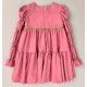 José Varón Invierno Vestido niña Geranio y Rosa