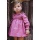 José Varón Invierno Vestido bebé niña Geranio y Rosa