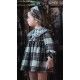 José Varón Invierno Vestido bebé niña Flores y Cuadros