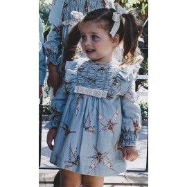 José Varón Invierno Vestido bebé niña Azul Hadas