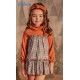 Babiné Invierno Vestido niña Caldera Flores Talle Alto